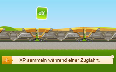 XP Zugfahrt sammeln